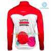 Cykeltøj Langærmet Vinter + Bib Cykelbukser 2018 Lotto Soudal N001